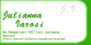 julianna varosi business card